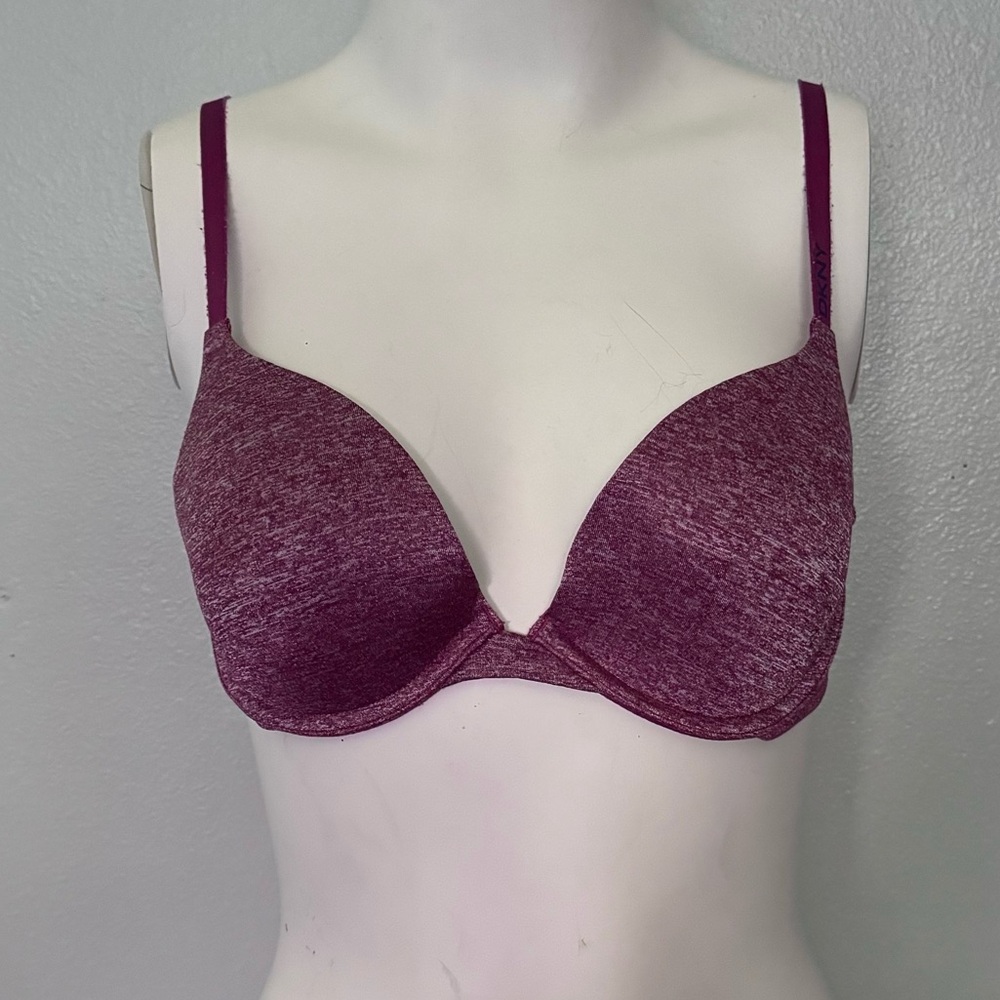DKNY Heather Signature Push Up Underwire Bra 32C